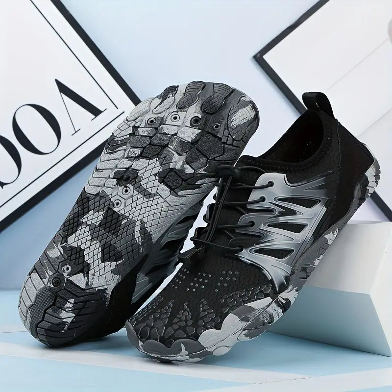 Sapatos masculinos de água versáteis, Secagem rápida, leve e ajustáve, Ideal para caminhadas, fitness e natação