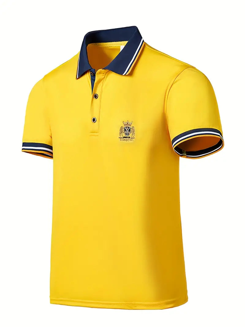 Camisa masculina de manga curta – ajuste confortável para o trabalho e uso diário