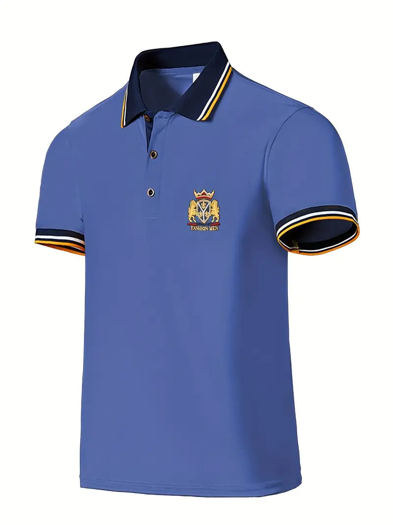 Camisa masculina de manga curta – ajuste confortável para o trabalho e uso diário
