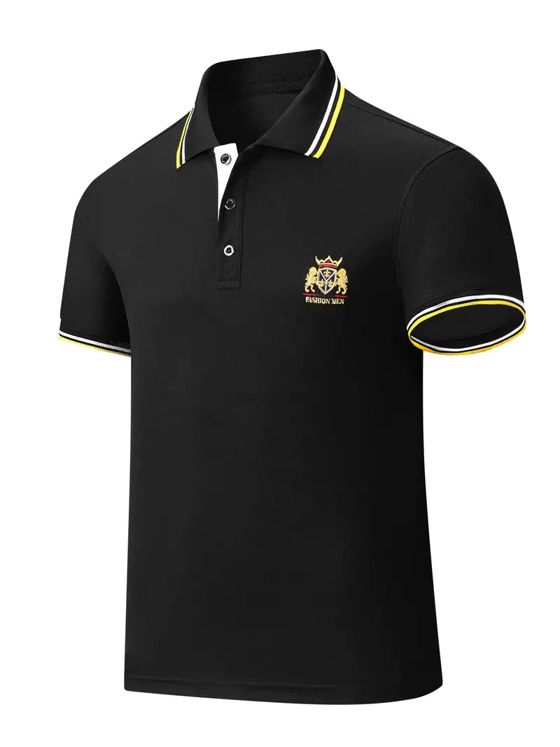 Camisa masculina de manga curta – ajuste confortável para o trabalho e uso diário