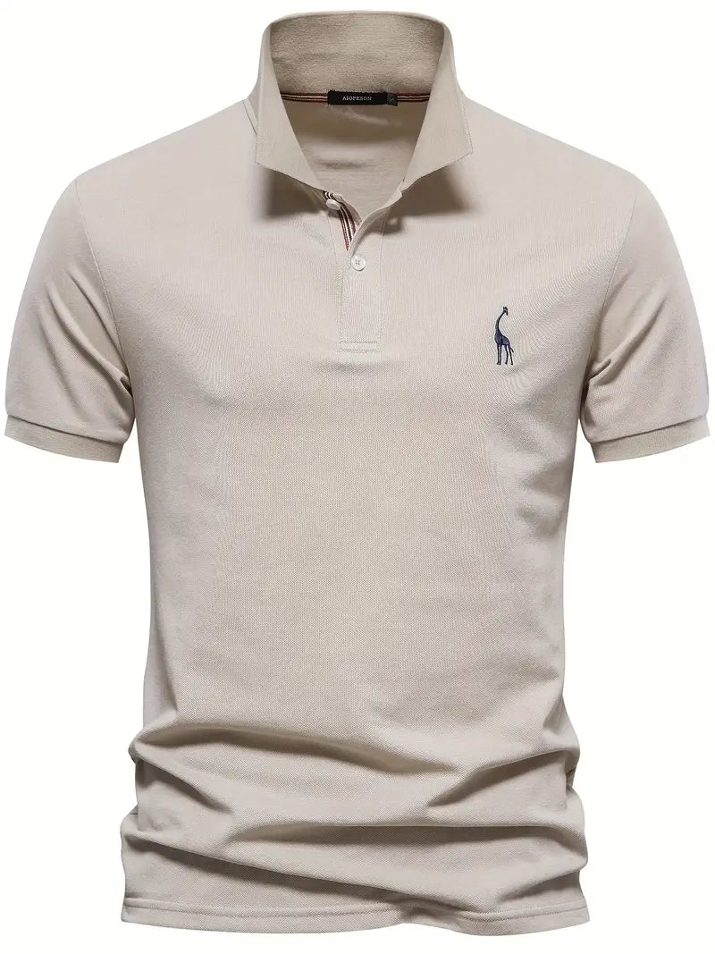 Camisa de manga curta masculina de bloco de cores, para lazer e esportes