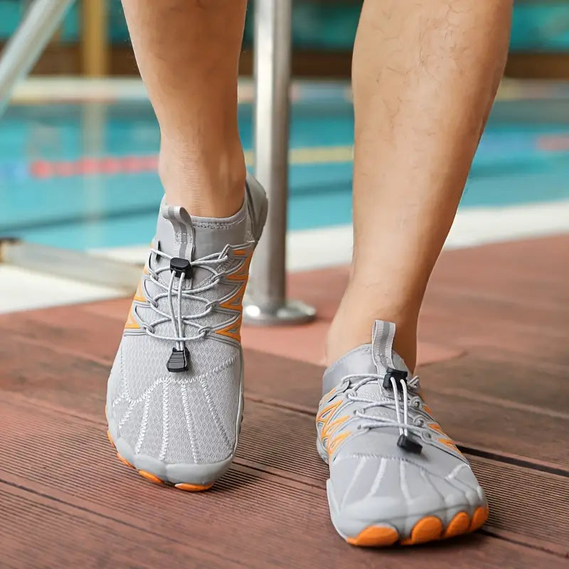 Sapatilhas de água masculinos, secagem rápida, antiderrapante, sapatilhas esportivos para praia, caminhadas, piscina, yoga, pesca