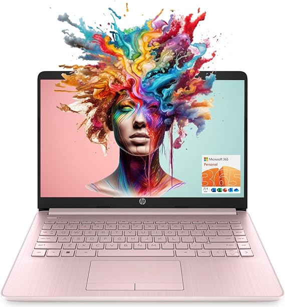 Laptop HP Intel Quad-Core N4120, Windows 11, com ecrã HD de 14"