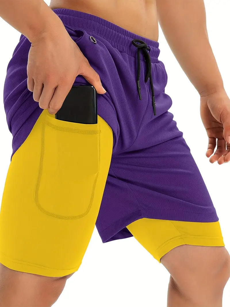 Shorts de academia masculinos Roupas de treino atléticas para homens Shorts de secagem rápida com bolsos com zíper