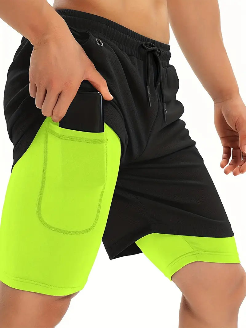 Shorts de academia masculinos Roupas de treino atléticas para homens Shorts de secagem rápida com bolsos com zíper