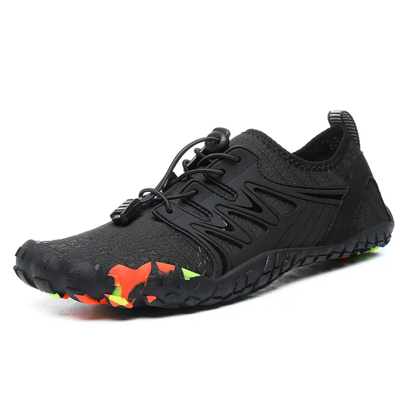 Sapatos masculinos aquáticos de secagem rápida para actividades na praia, respiráveis e antiderrapantes