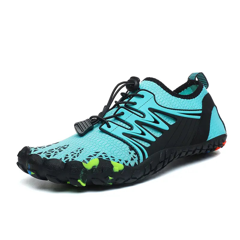 Sapatos masculinos aquáticos de secagem rápida para actividades na praia, respiráveis e antiderrapantes