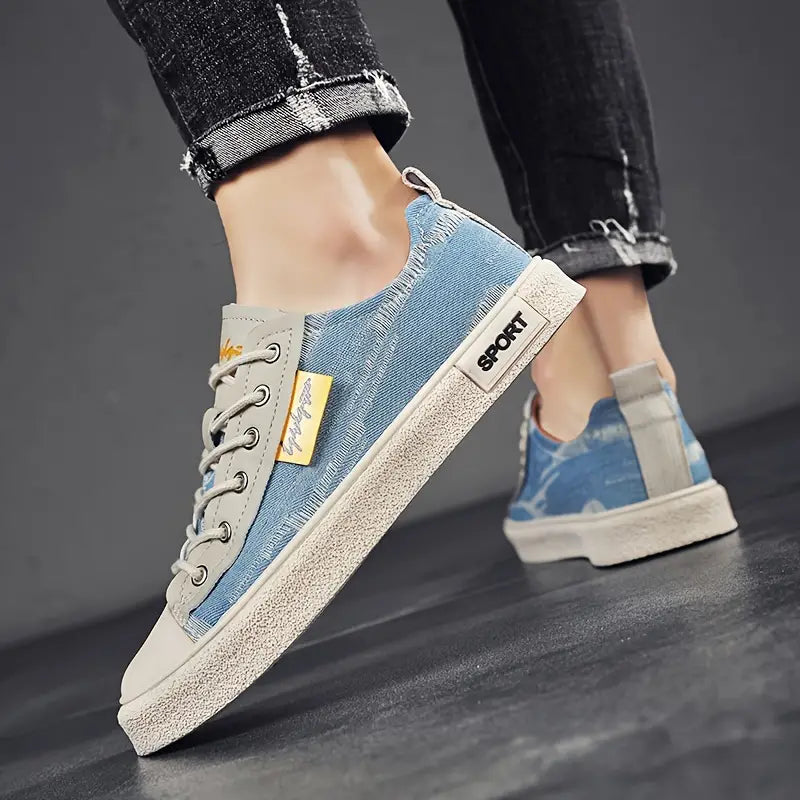 Sapatilhas masculino clássicos de jeans para o dia á dia