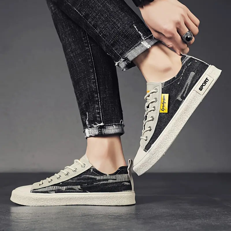 Sapatilhas masculino clássicos de jeans para o dia á dia