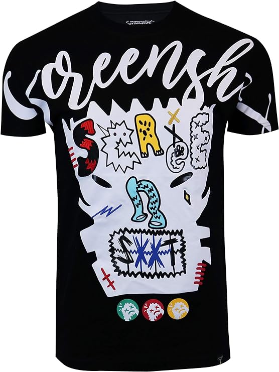 Camisetas masculinas hipster hip-hop urbano com desenhos de animação