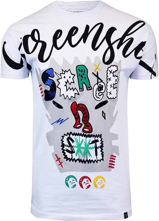 Camisetas masculinas hipster hip-hop urbano com desenhos de animação