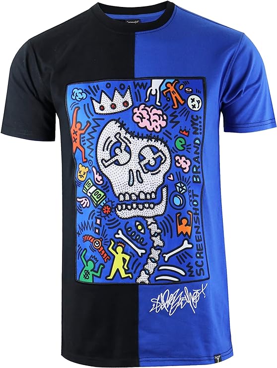 Camisetas masculinas hipster hip-hop urbano com desenhos de animação