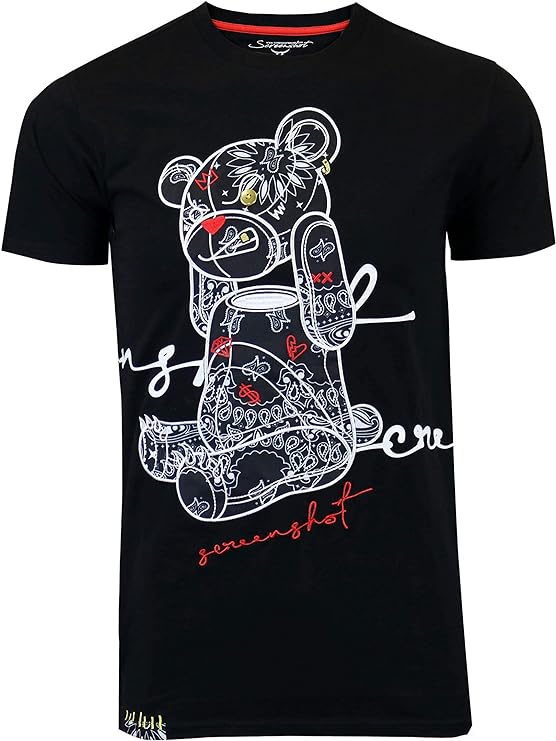 Camisetas masculinas hipster hip-hop urbano com desenhos de animação