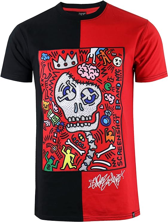Camisetas masculinas hipster hip-hop urbano com desenhos de animação