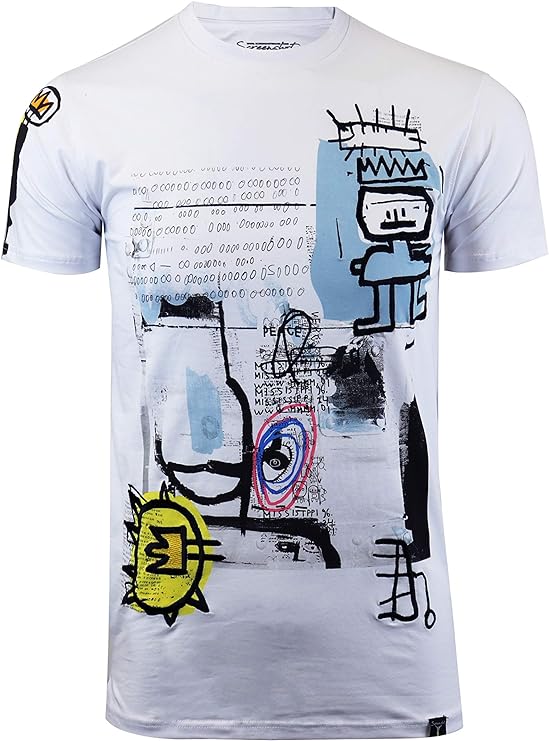 Camisetas masculinas hipster hip-hop urbano com desenhos de animação
