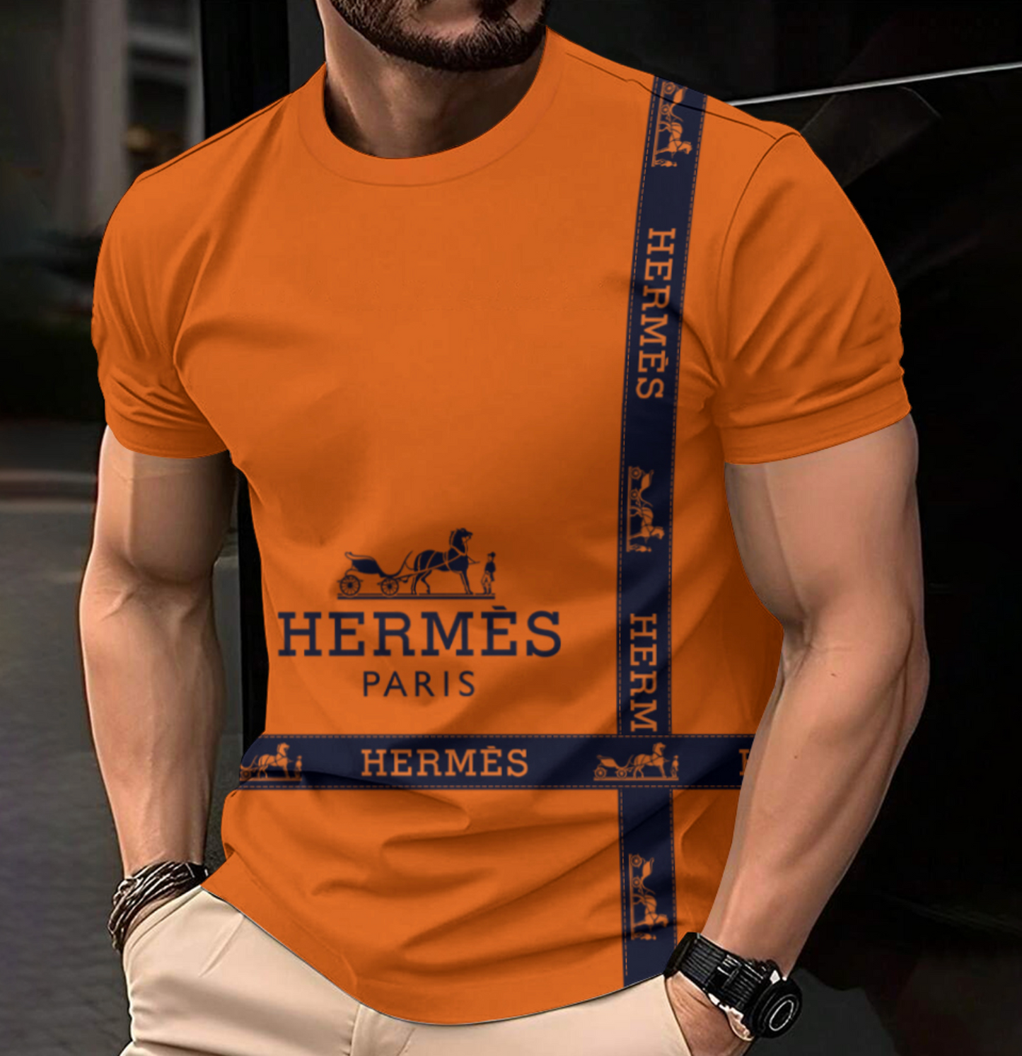 Camiseta masculina HERMES