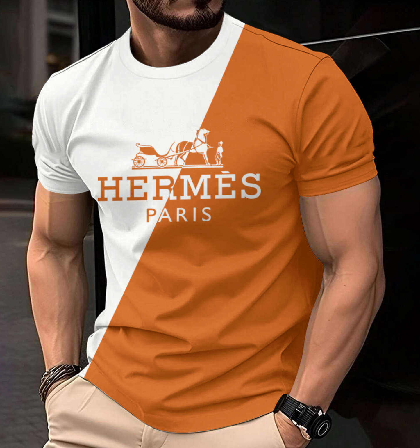 Camiseta masculina HERMES