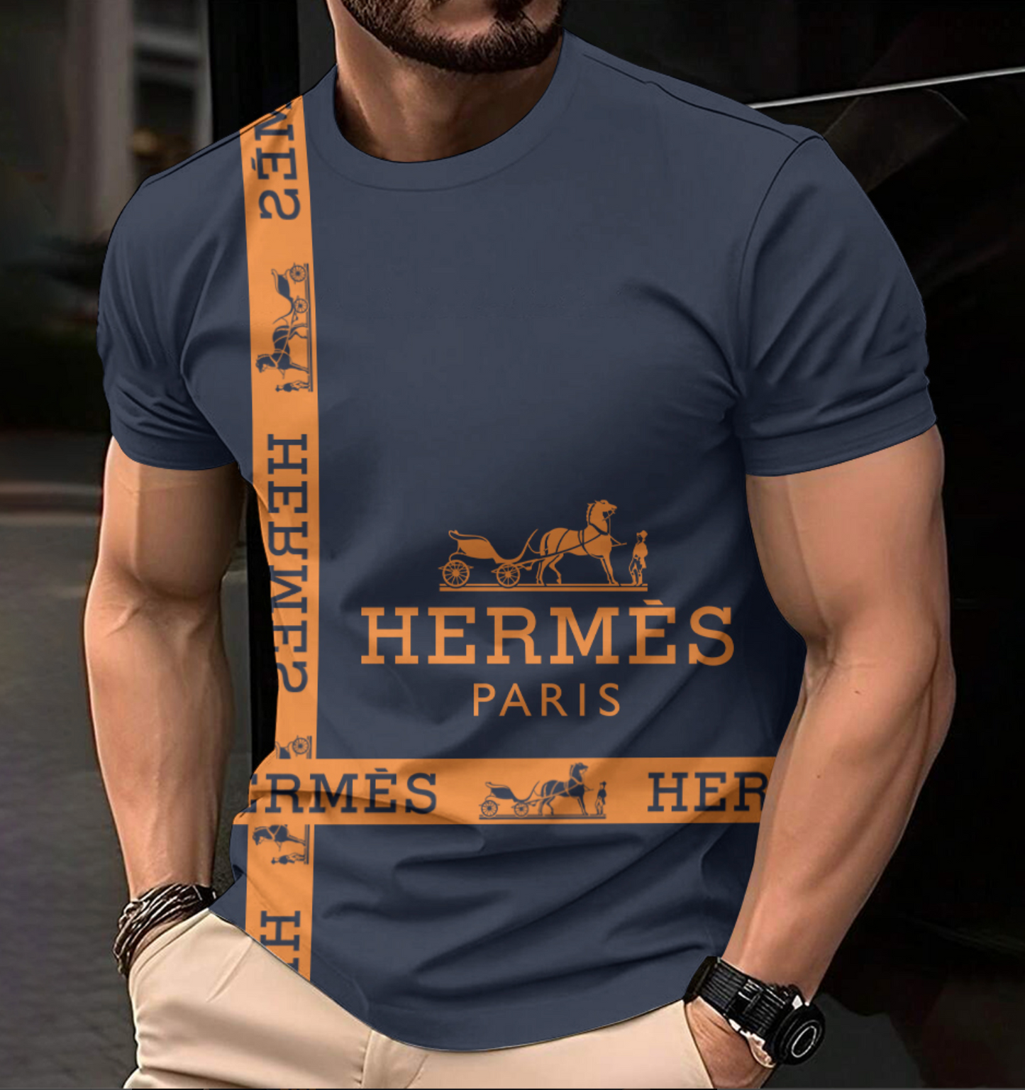 Camiseta masculina HERMES