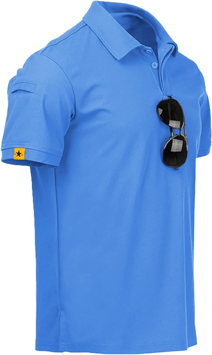 Camiseta polo masculina de manga curta esportiva para o dia á dia