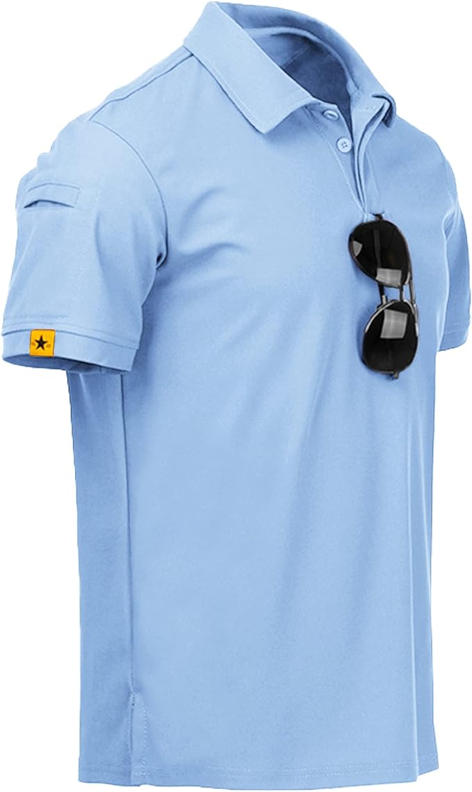 Camiseta polo masculina de manga curta esportiva para o dia á dia