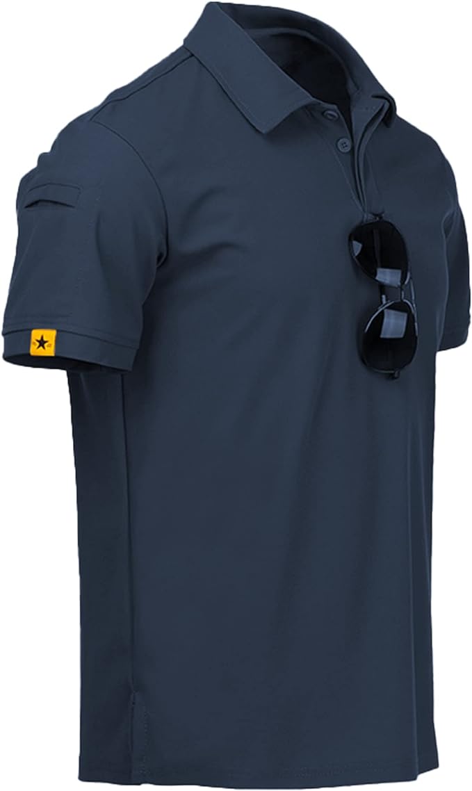 Camiseta polo masculina de manga curta esportiva para o dia á dia