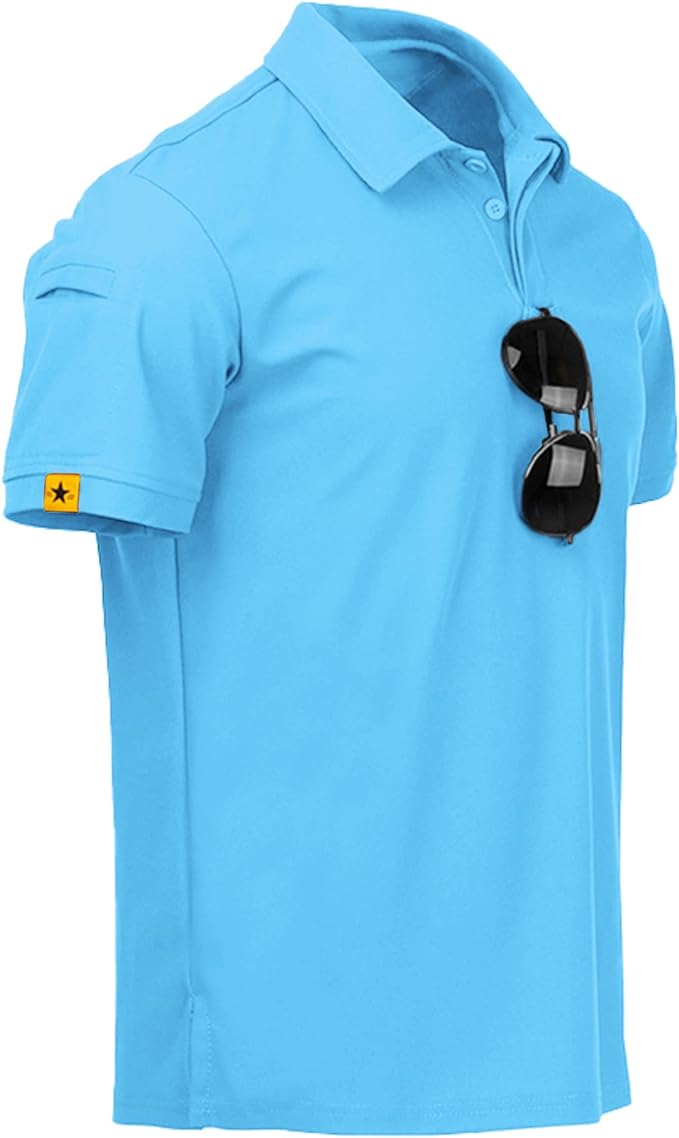 Camiseta polo masculina de manga curta esportiva para o dia á dia