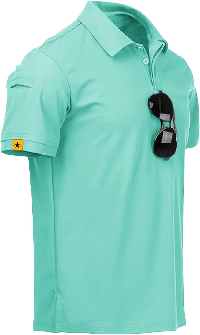 Camiseta polo masculina de manga curta esportiva para o dia á dia