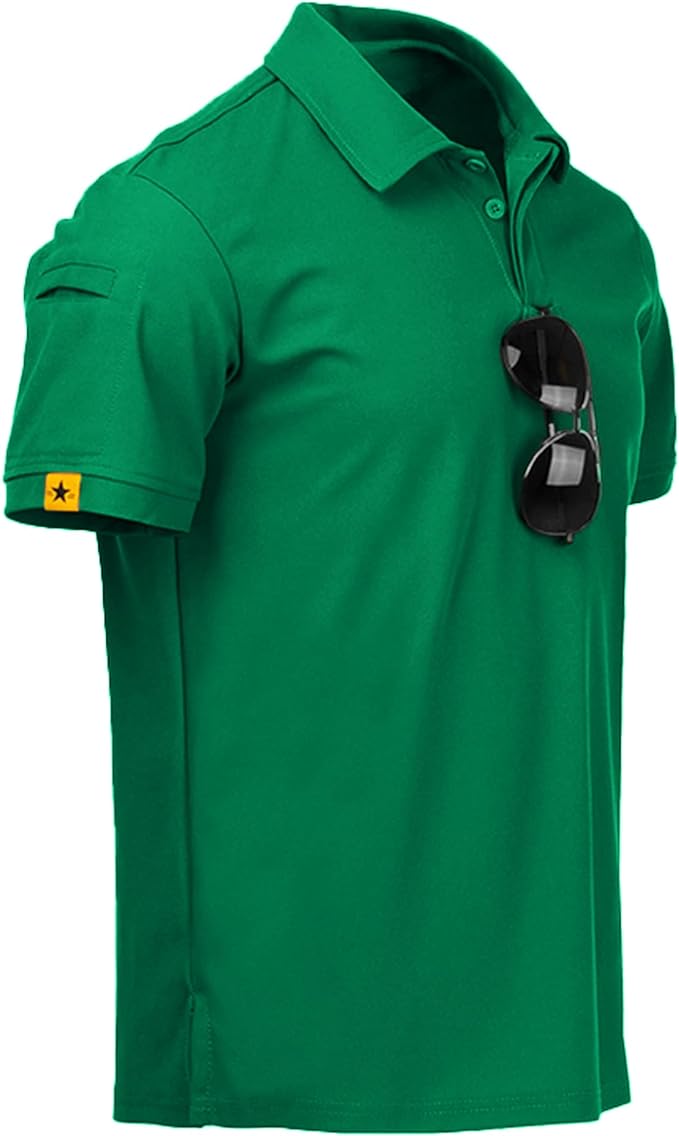 Camiseta polo masculina de manga curta esportiva para o dia á dia