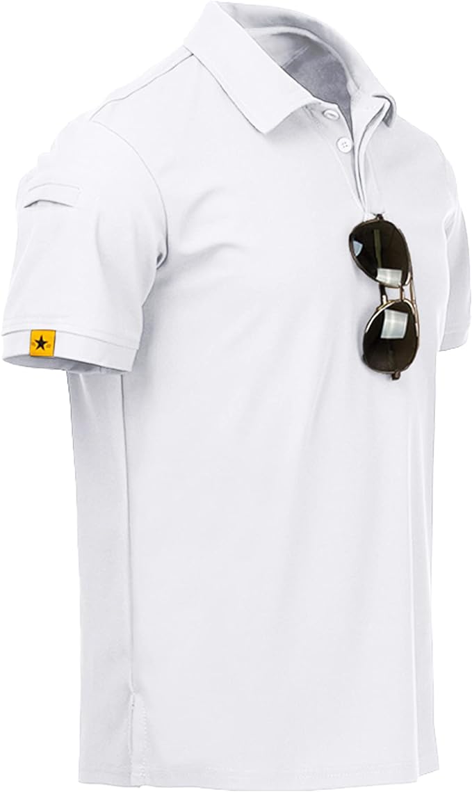 Camiseta polo masculina de manga curta esportiva para o dia á dia