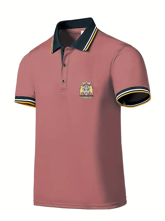 Camisa masculina de manga curta – ajuste confortável para o trabalho e uso diário
