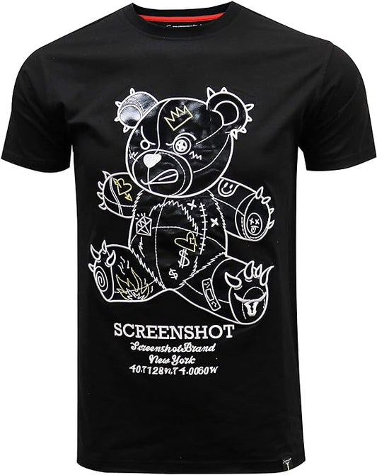 Camisetas masculinas hipster hip-hop urbano com desenhos de animação