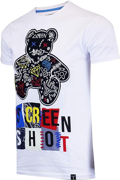 Camisetas masculinas hipster hip-hop urbano com desenhos de animação