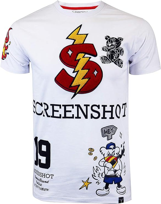 Camisetas masculinas hipster hip-hop urbano com desenhos de animação