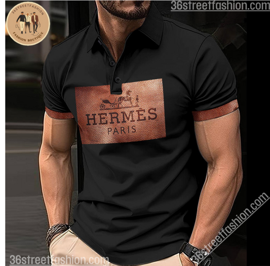 Camiseta de Golfe masculina HERMES