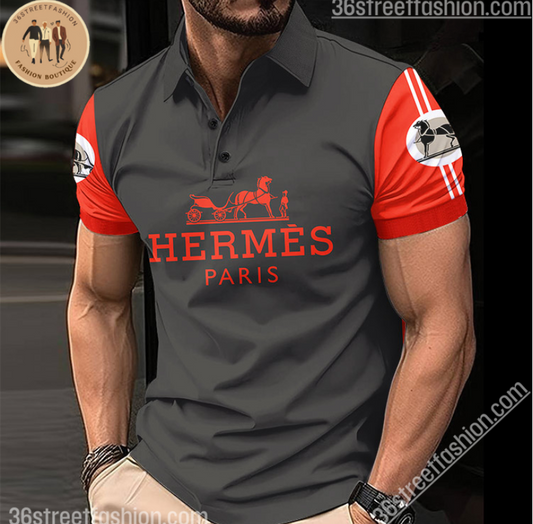 Camiseta de Golfe masculina HERMES