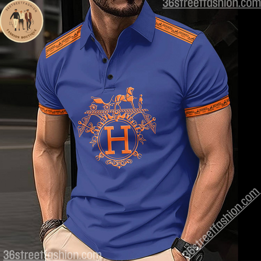 Camiseta de Golfe masculina HERMES