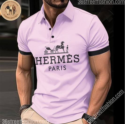Camiseta de Golfe masculina HERMES