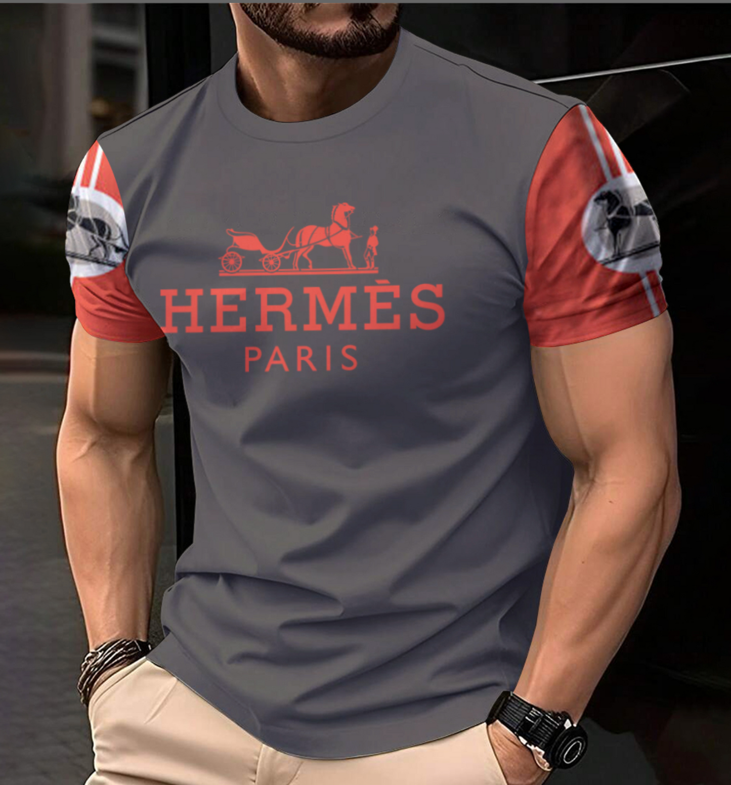 Camiseta masculina HERMES