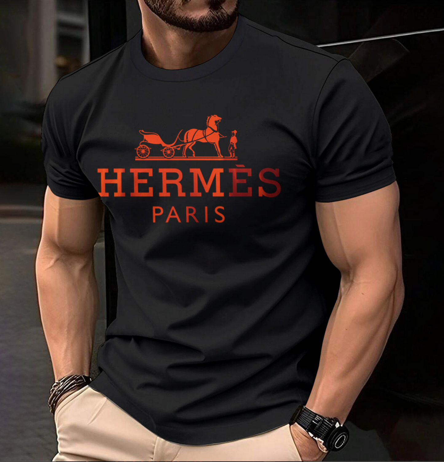 Camiseta masculina HERMES