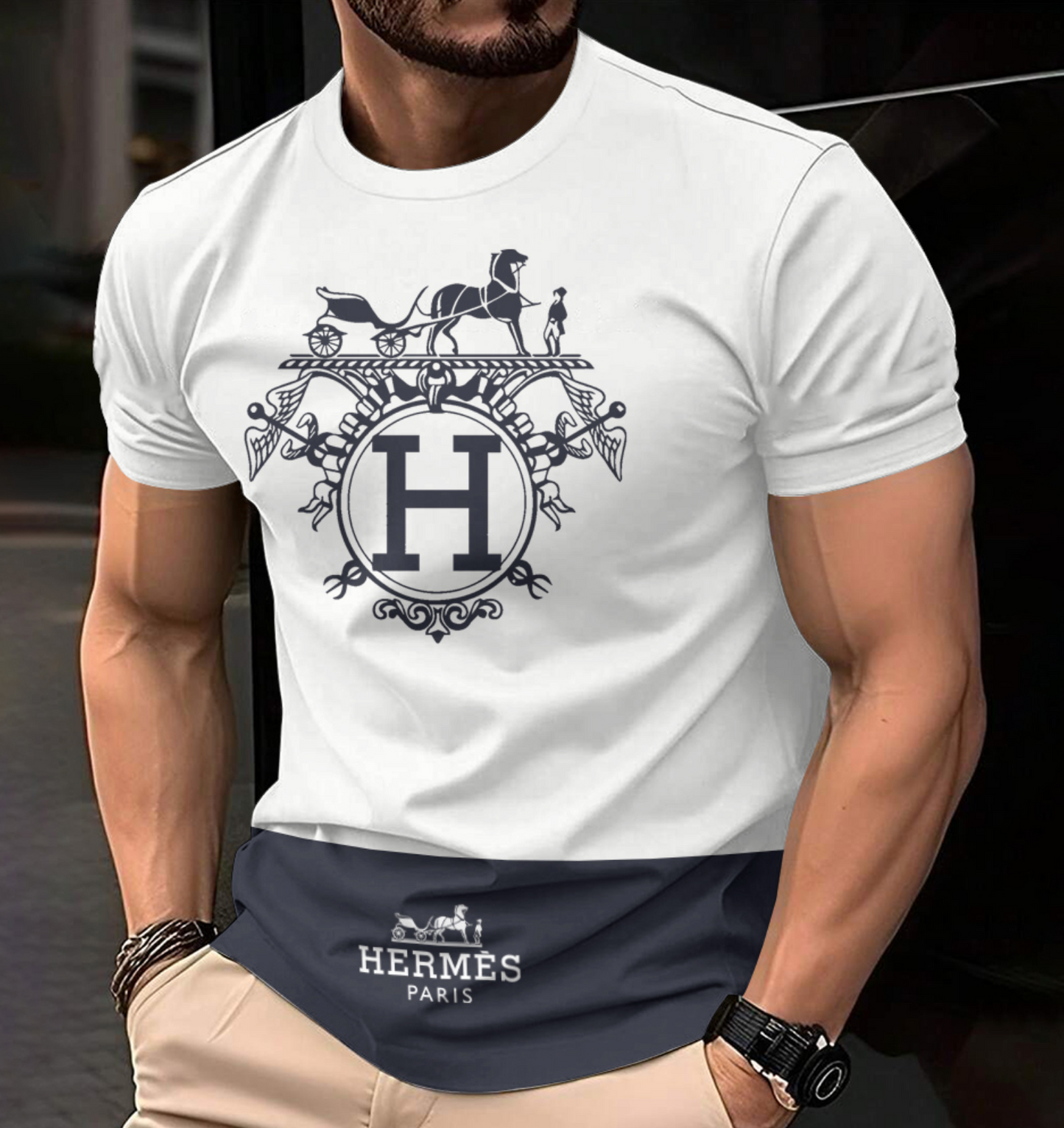 Camiseta masculina HERMES