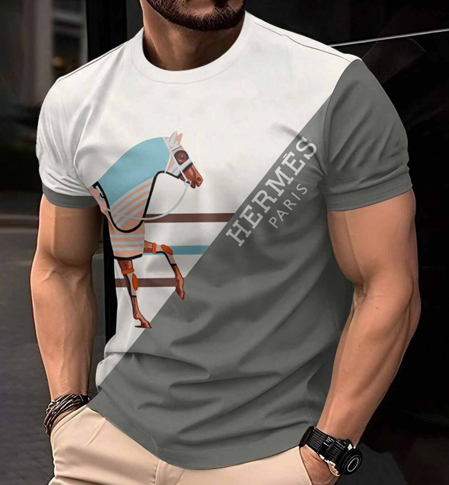 Camiseta masculina HERMES