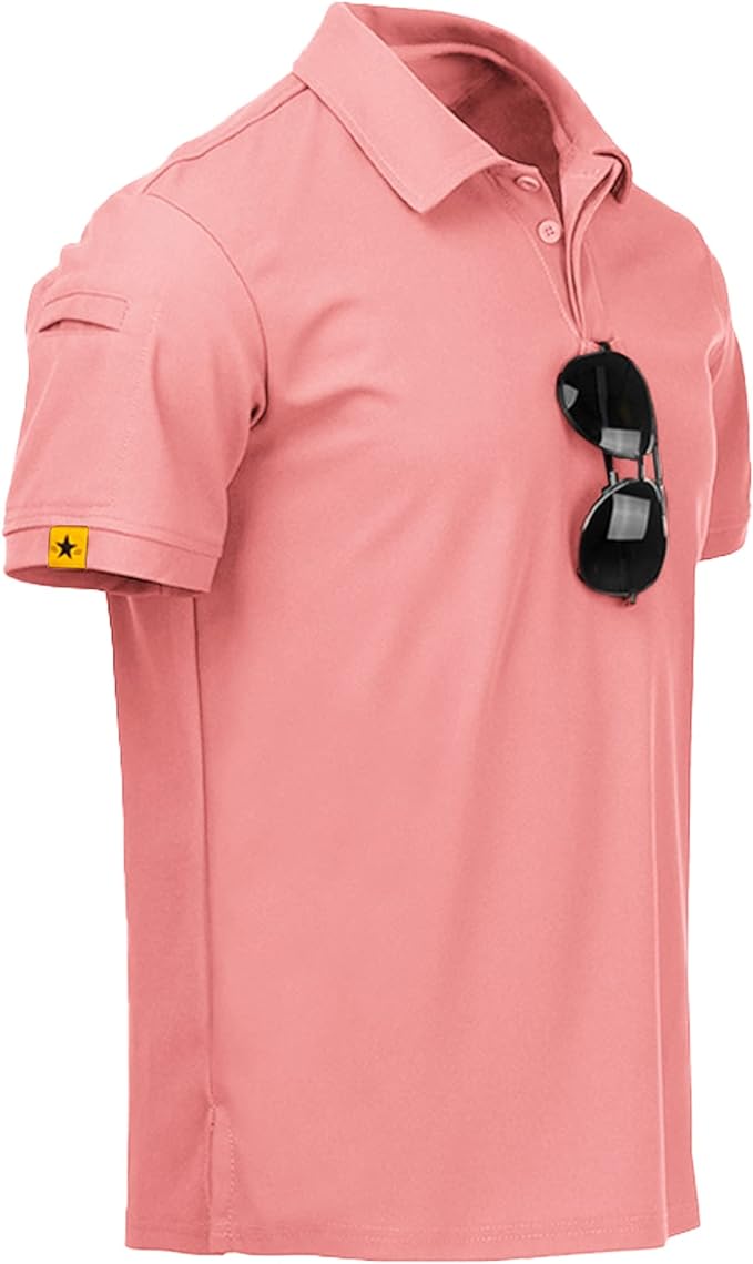 Camiseta polo masculina de manga curta esportiva para o dia á dia