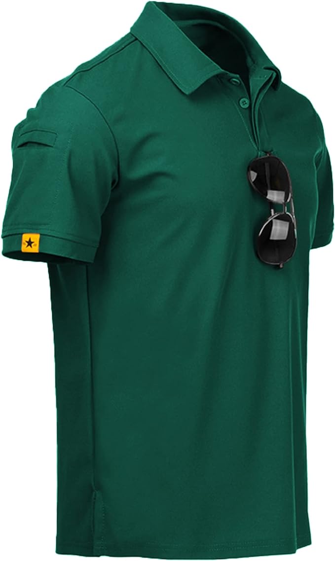 Camiseta polo masculina de manga curta esportiva para o dia á dia